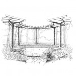 Illustrations jardins nantais - Parc de la Beaujoire - Pergolas roseraie